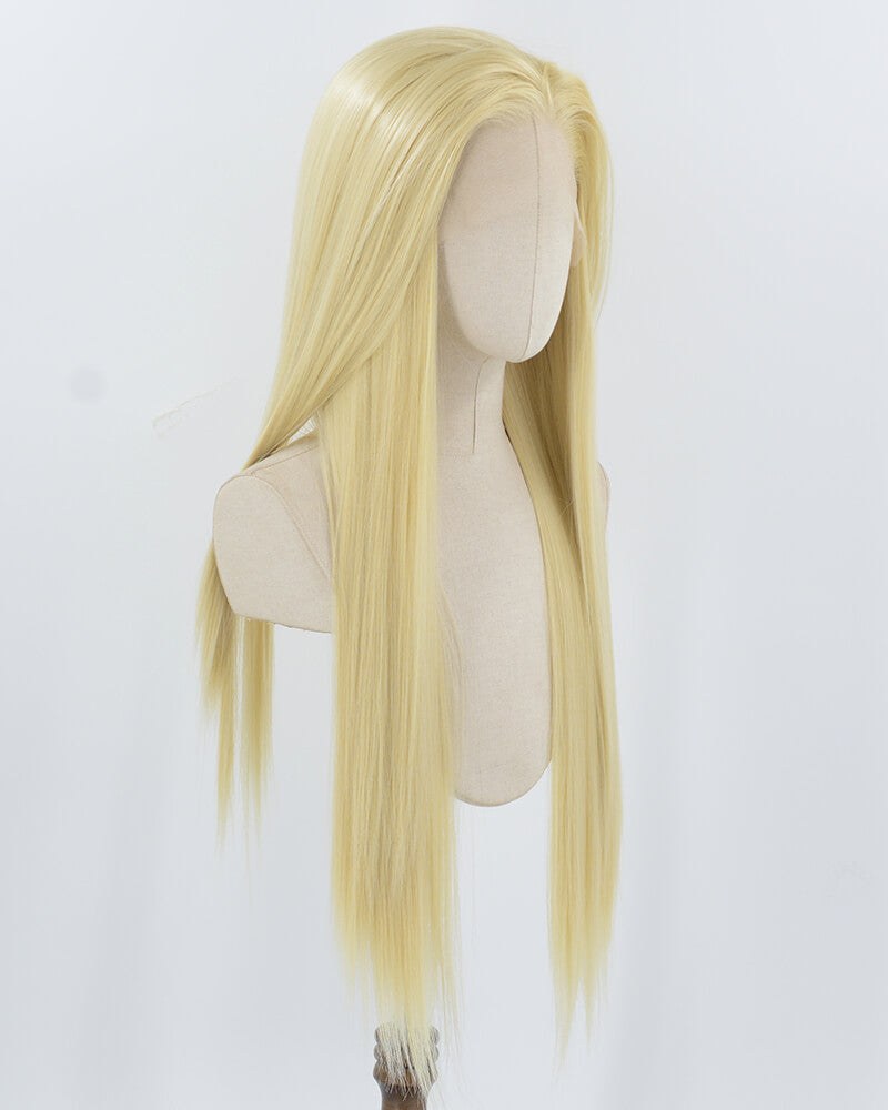 Blonde Long Straight Synthetic Lace Front Wig WW938 — view 2