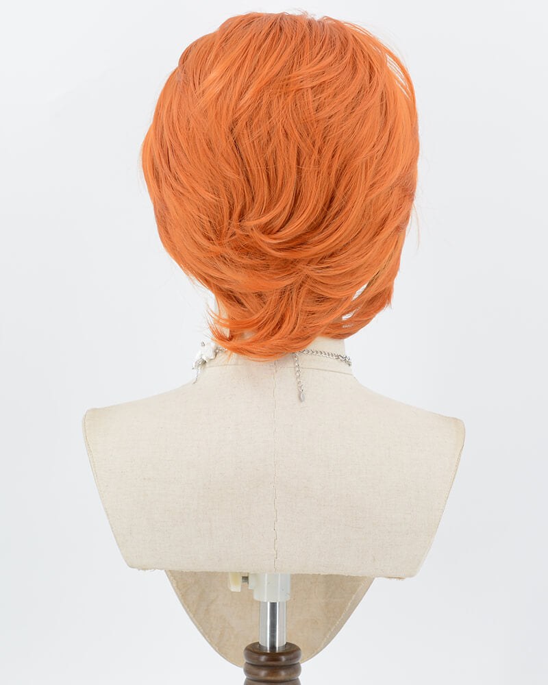Light Orange Short Synthetic Lace Front Men's Wig MW040 — view 3