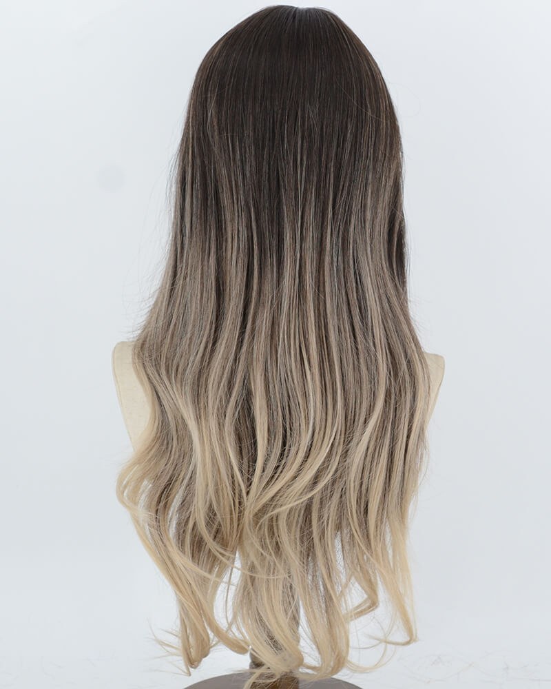 Black Ombre Brown Synthetic Wig HW862 — view 4