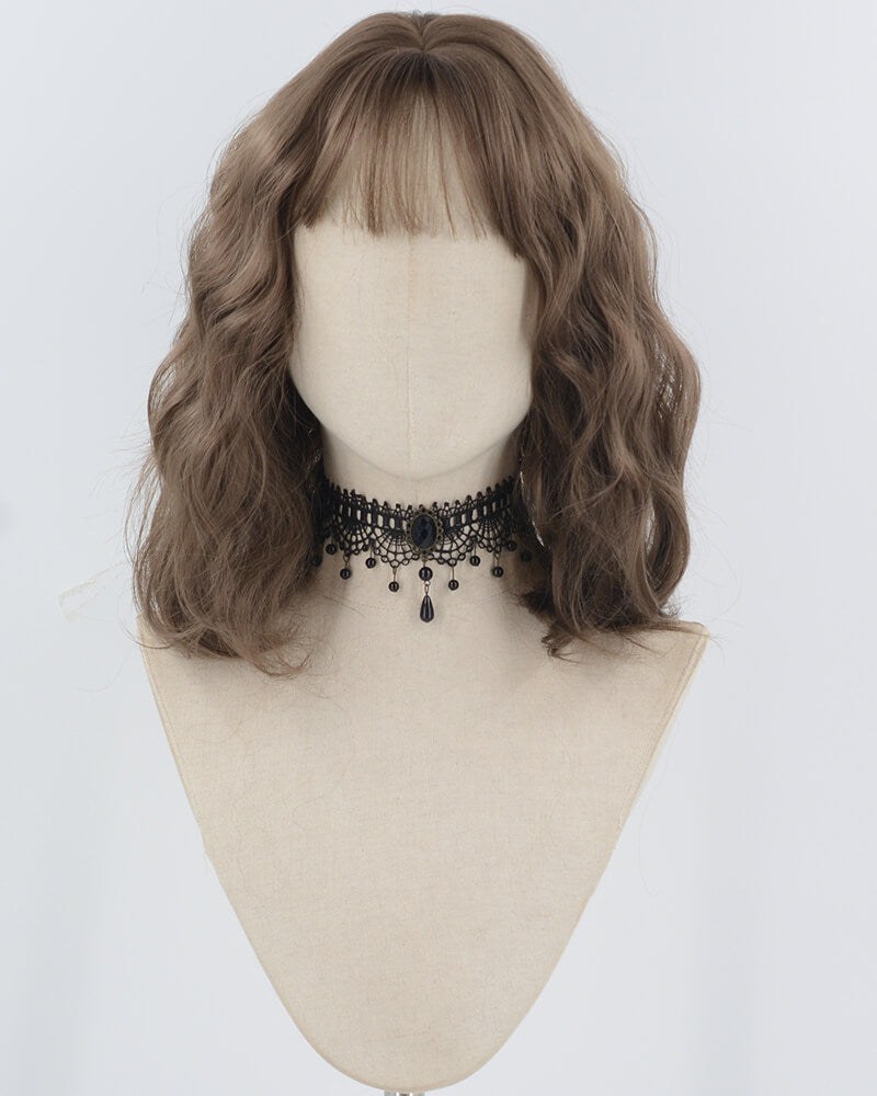 Brown Curly Short Synthetic Wig HW692 — view 1