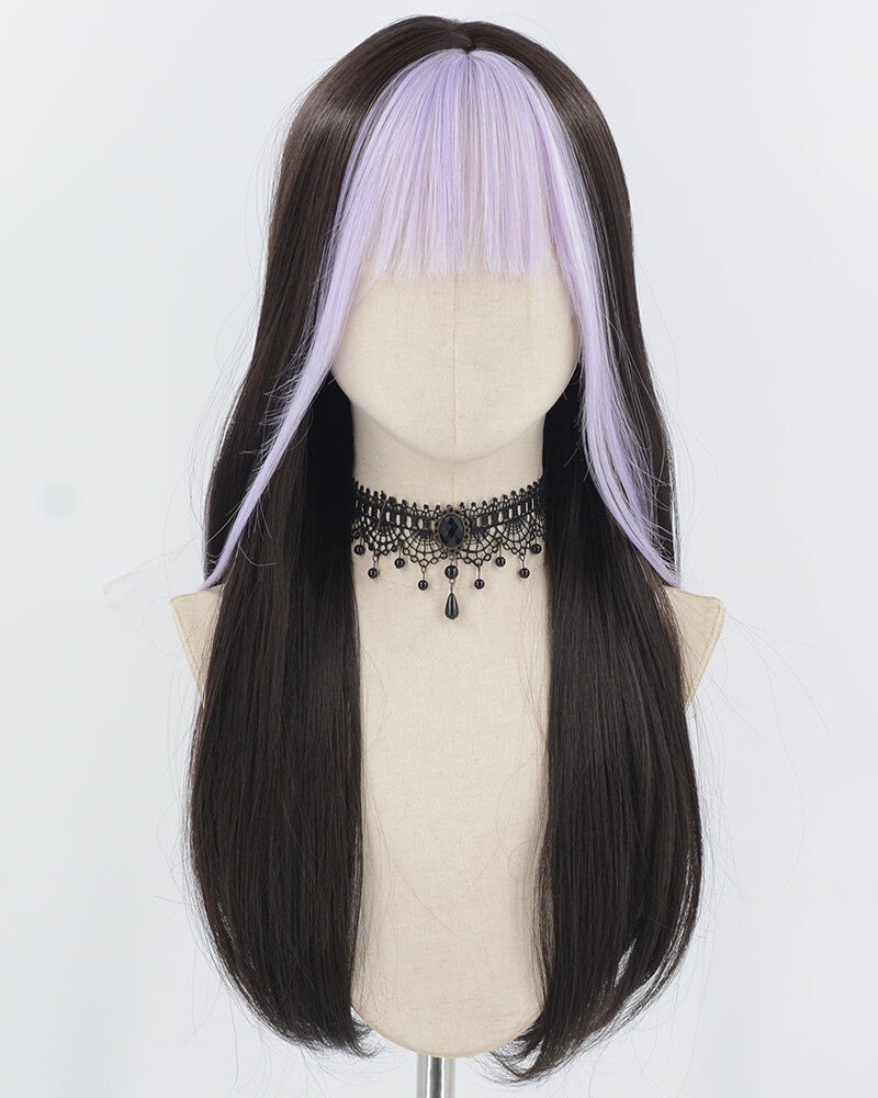 Purple Black Synthetic Wig HW749 — view 1