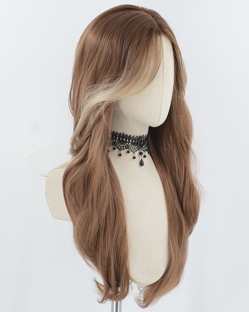 Brown Long Synthetic Wig HW741 — view 2