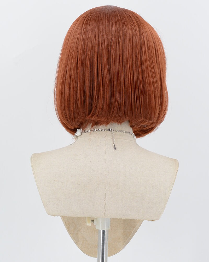 Copper Red Bob Synthetic Lace Front Wig WW1032 — view 3