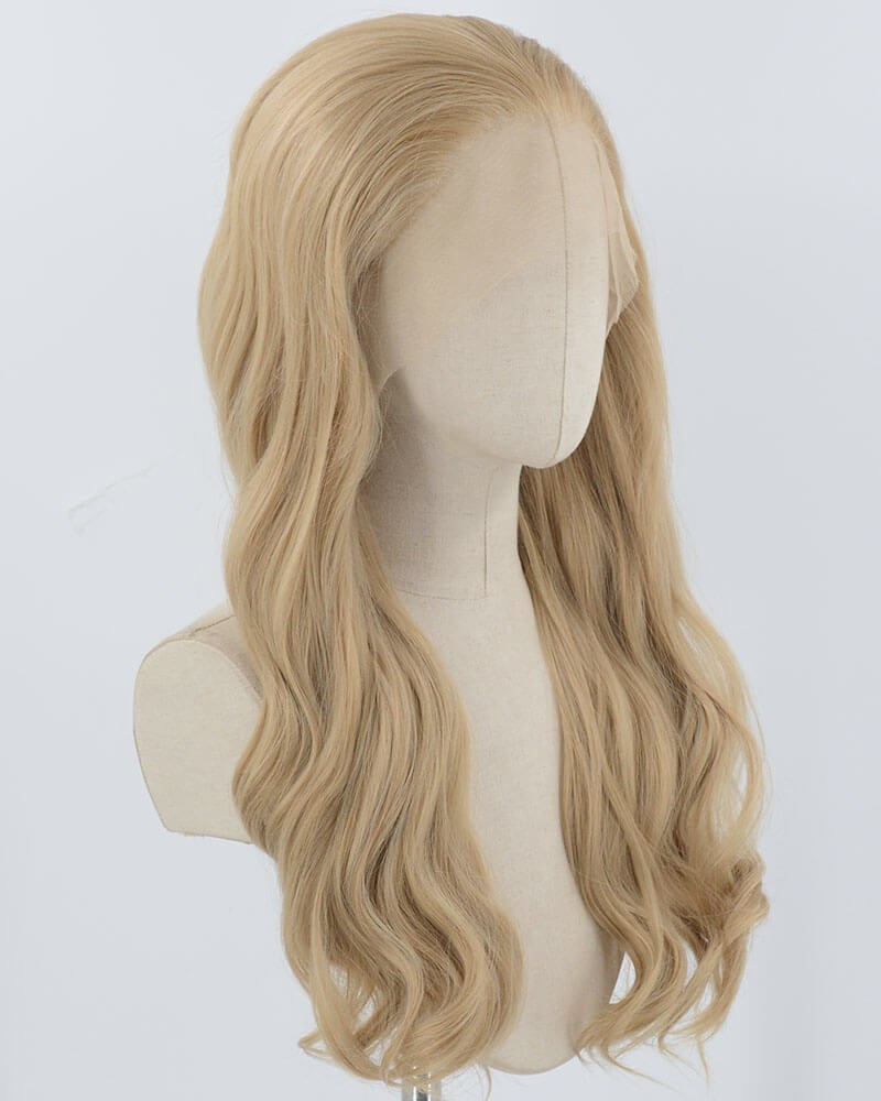 Blonde Wavy Synthetic Lace Front Wig WW893 — view 3