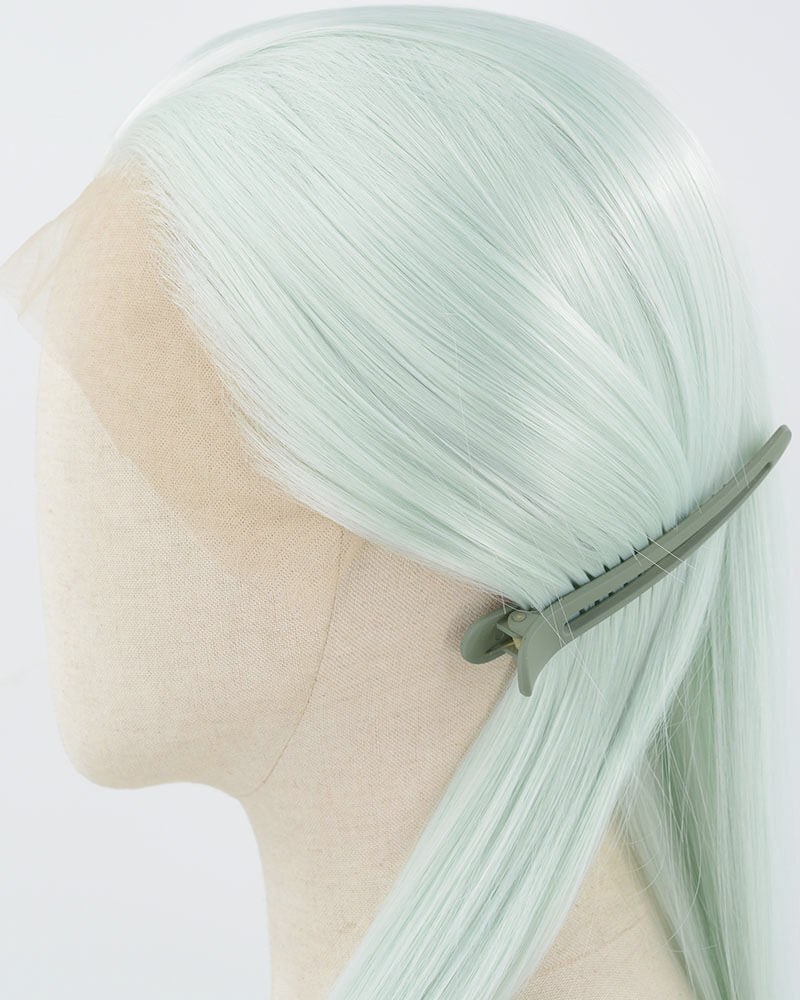 White Green Synthetic Lace Front Wig WW1036 — view 2