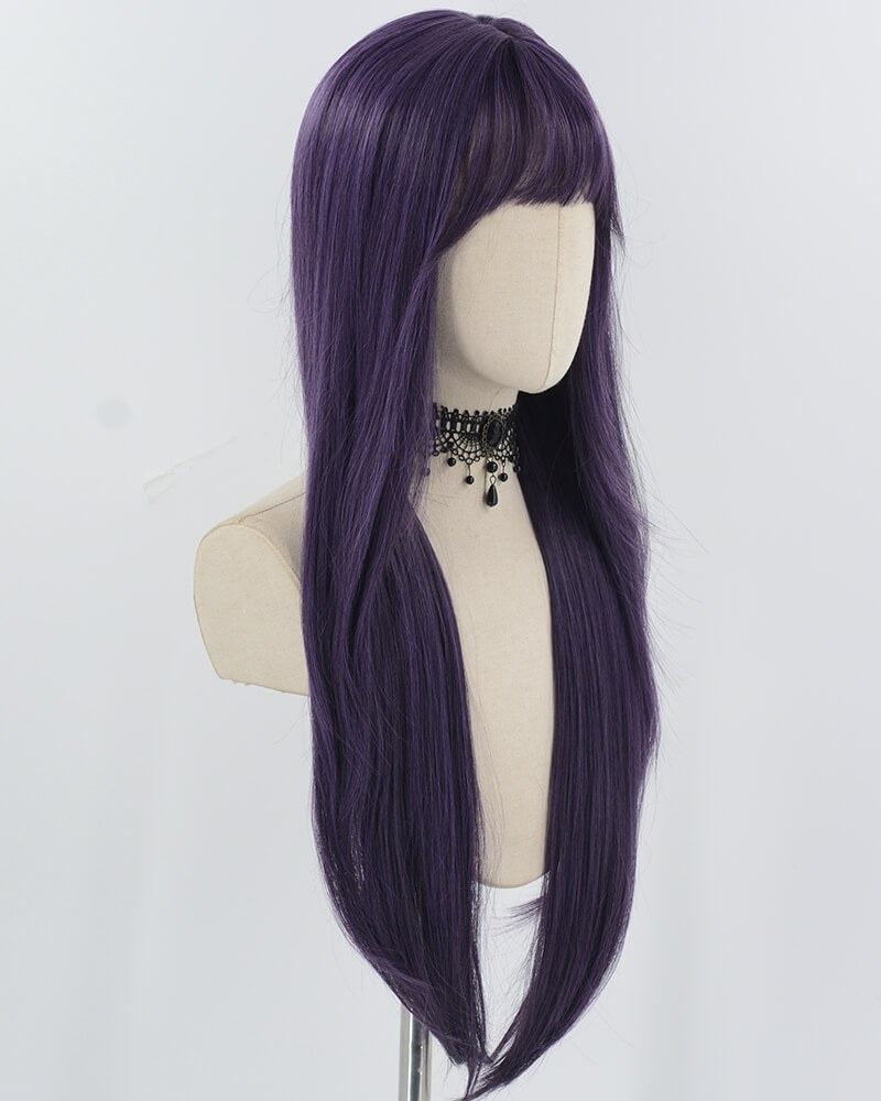 30inch Long Purple Synthetic Wig HW687 — view 2
