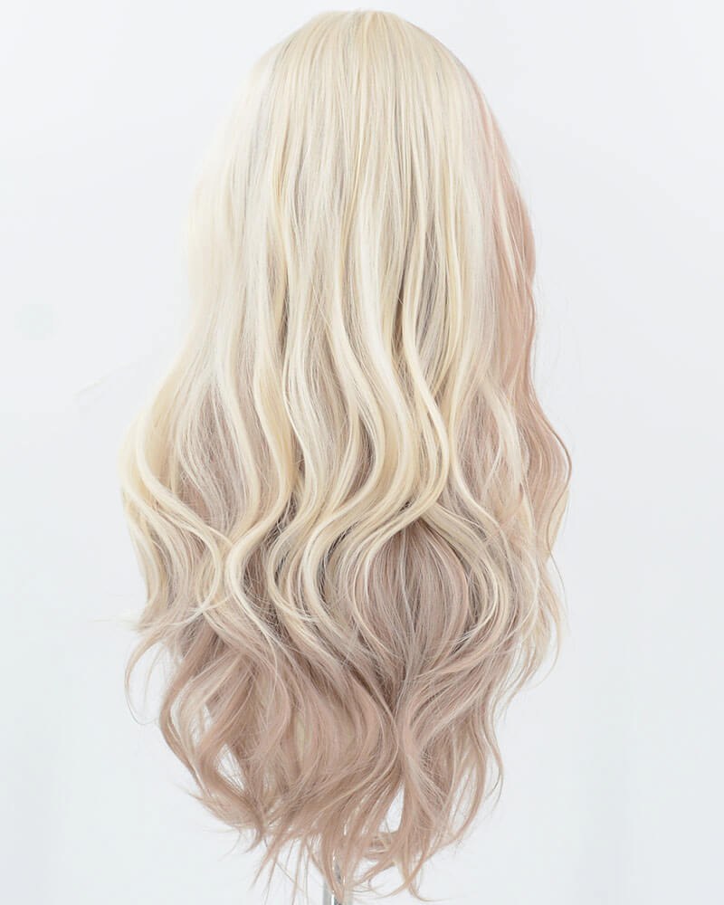 Blonde Brown Long Wavy Synthetic Wig HW673 — view 3
