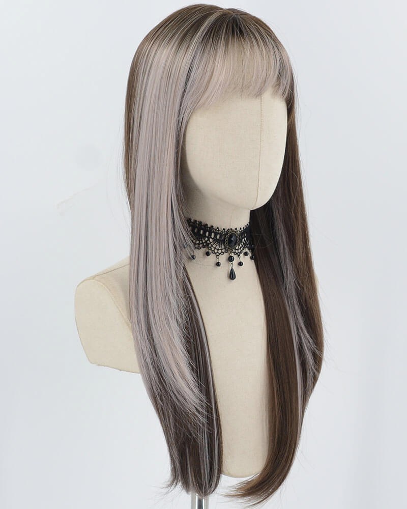 Grey Black Synthetic Wig HW656 — view 2