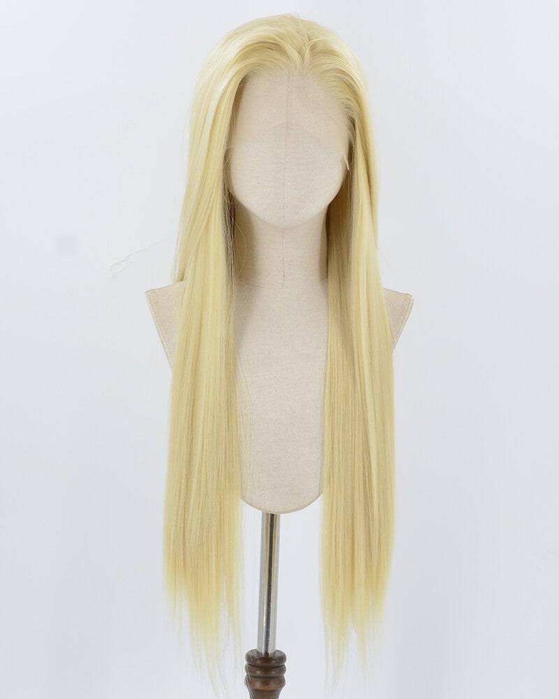Blonde Long Straight Synthetic Lace Front Wig WW938 — view 1