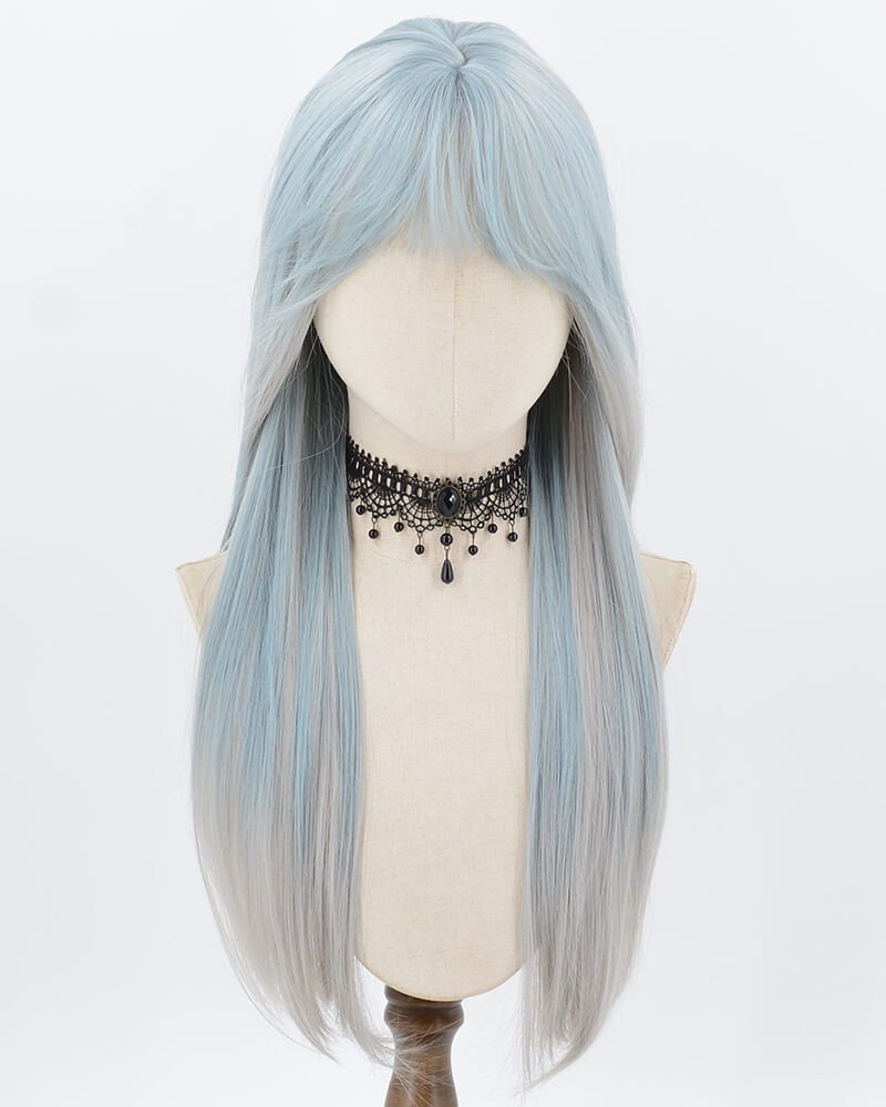 Blue Grey Synthetic Wig HW815 — view 1