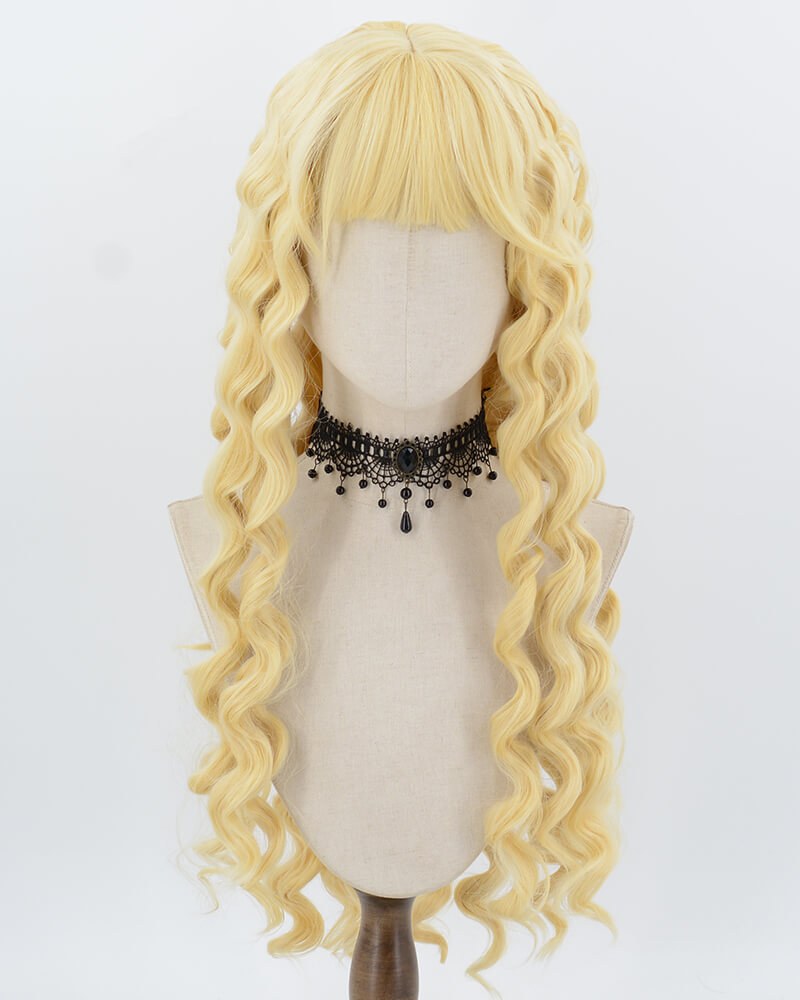 Blonde Curly Synthetic Wig HW813 — view 1