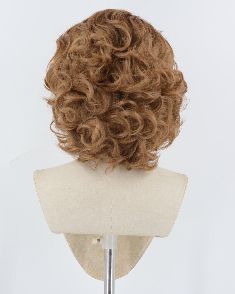 Short Wavy Brown Synthetic Lace Front Wig WW934 — view 3