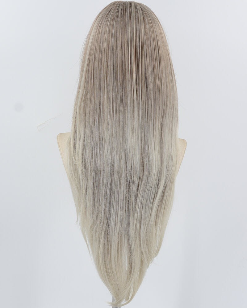 30inch Long Grey Ombre Synthetic Wig HW709 — view 3