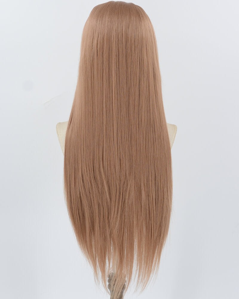 Red Brown Long Straight Synthetic Lace Front Wig WW914 — view 2
