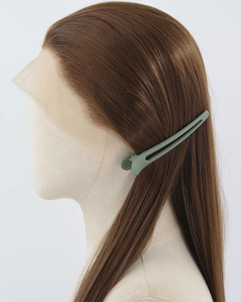 Long Straight Brown Synthetic Lace Front Wig WW885 — view 4