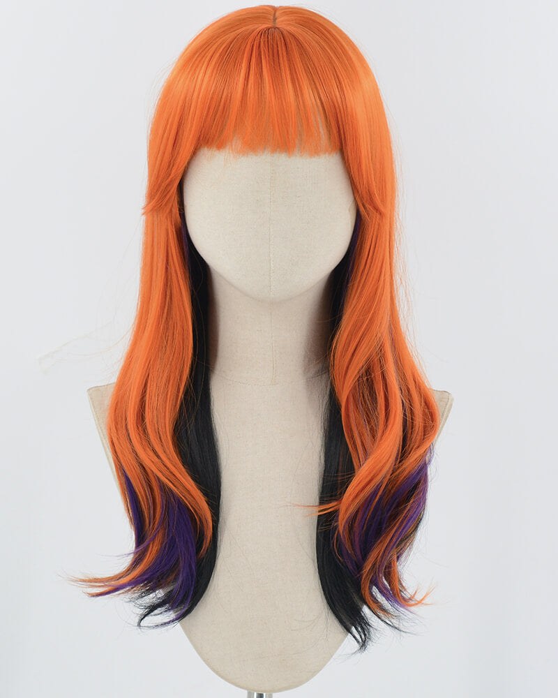 Orange Purple Synthetic Wig HW703 — view 1