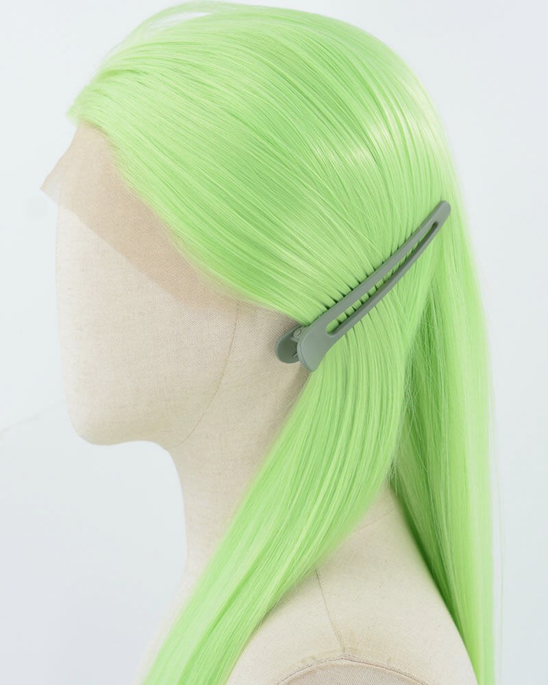 Green Straight Synthetic Lace Front Wig WW903 — view 3
