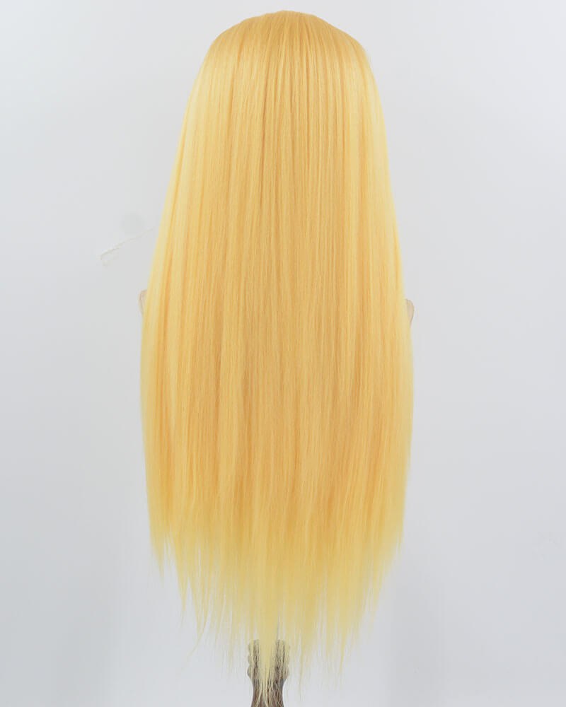 Yellow Yaki Synthetic Lace Front Wig WW978 — view 3