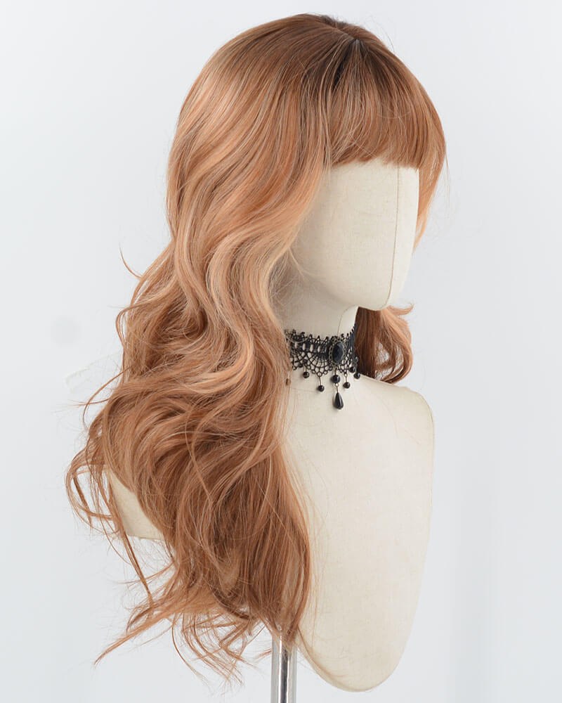 Brown Wavy Synthetic Wig HW755 — view 2