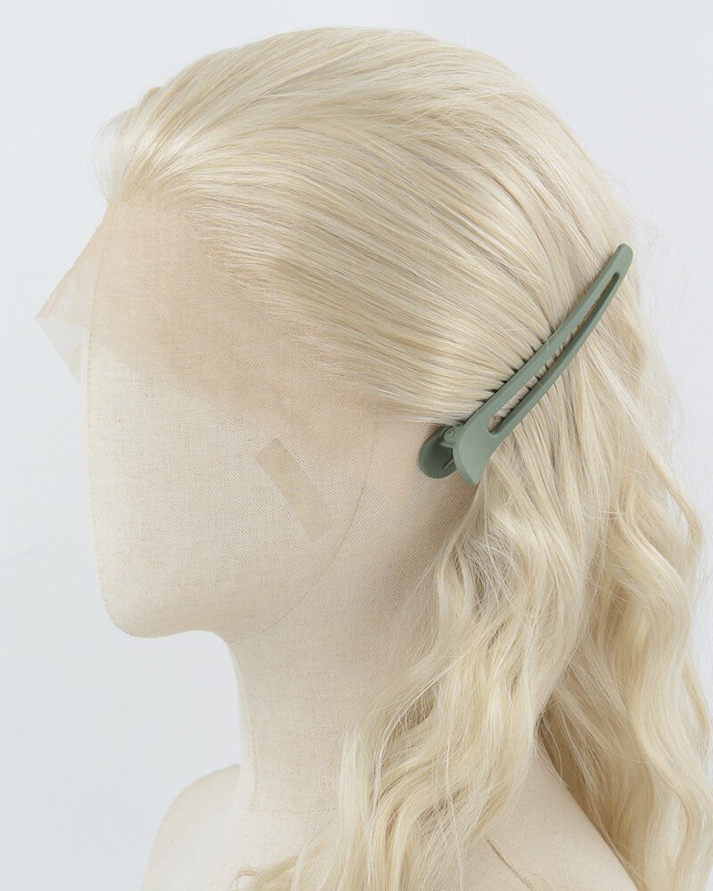Ash Blonde Curly Synthetic Lace Front Wig WW930 — view 4