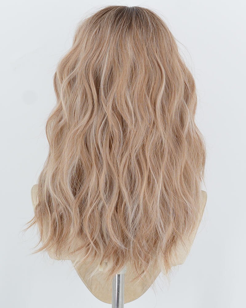 Ombre Brown Curly Short Synthetic Wig HW853 — view 3