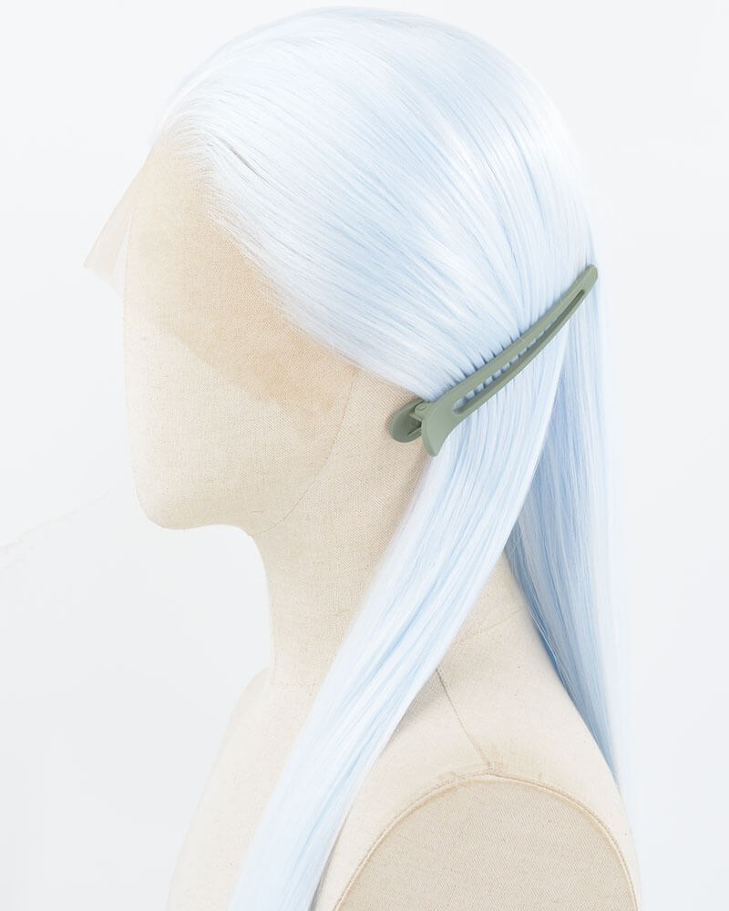 Blue Long Straight Synthetic Lace Front Wig WW918 — view 4