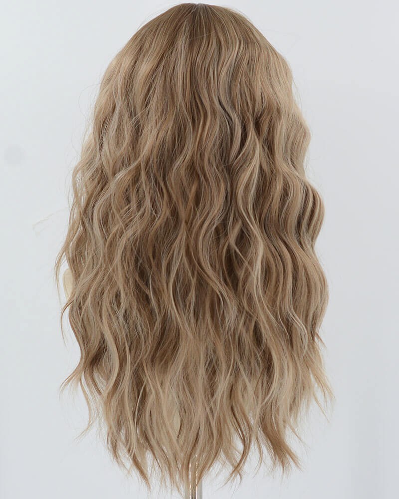 Mixed Blonde Curly Synthetic Wig HW647 — view 3