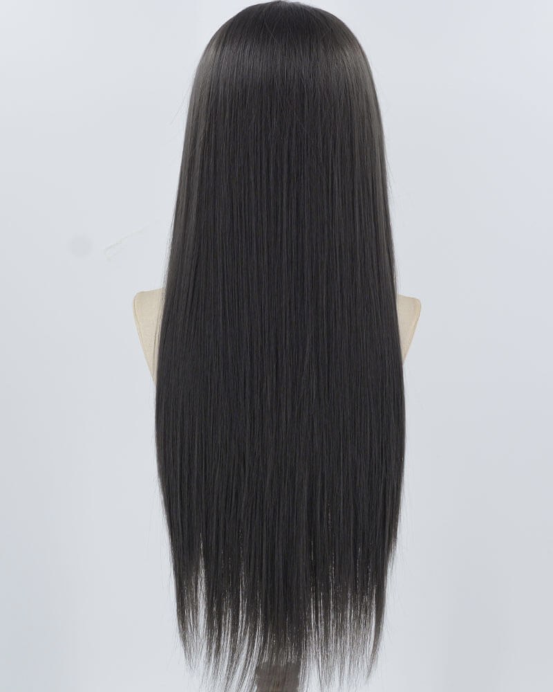 Grey Black Synthetic Lace Front Wig WW883 — view 2