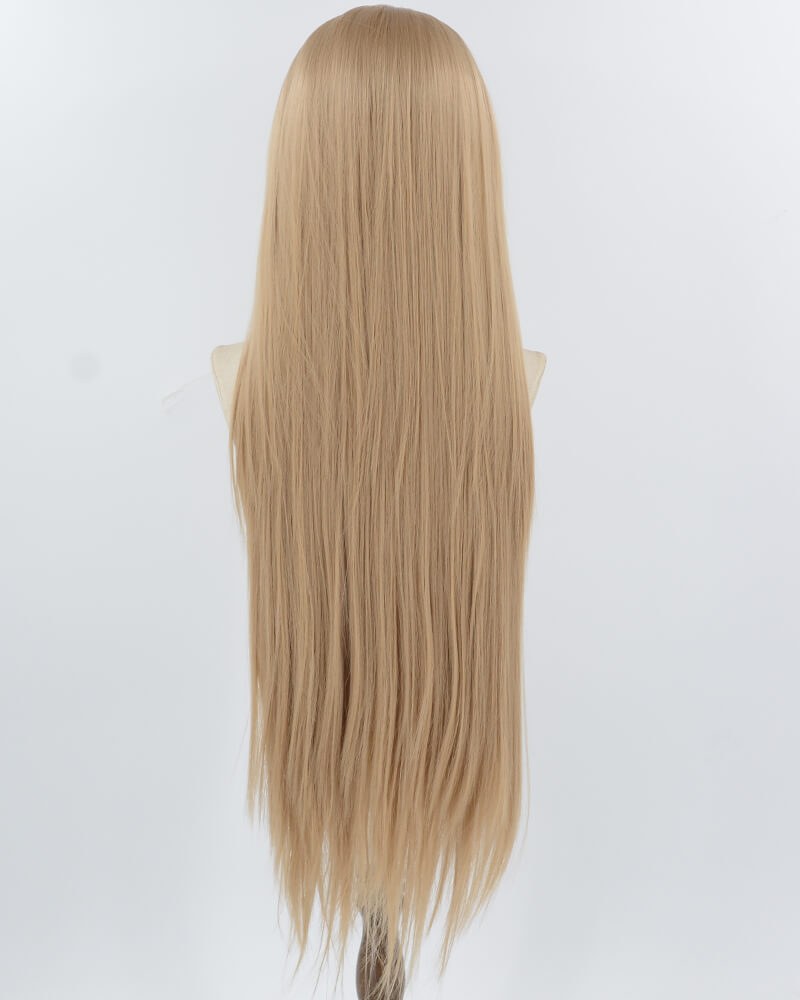 38Inch Long Dark Blonde Synthetic Lace Front Wig WW962 — view 2