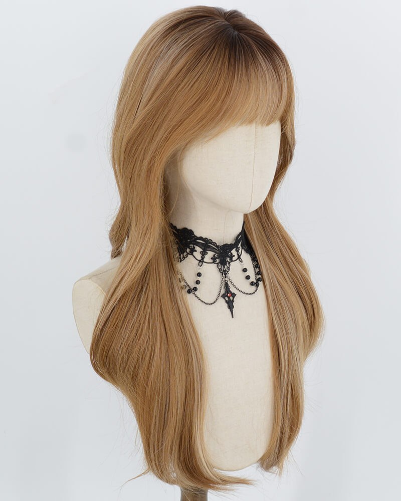 Ombre Blonde Brown Synthetic Wig HW852 — view 2