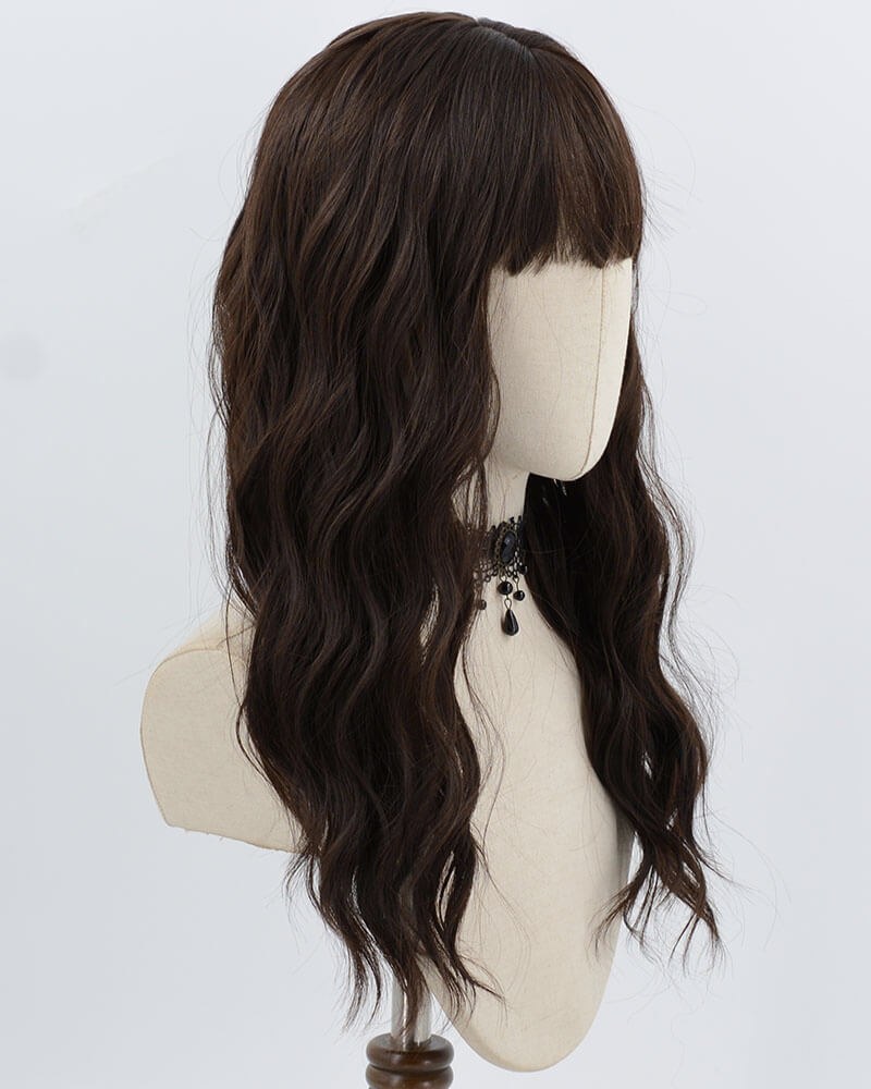 Brown Curly Synthetic Wig HW783 — view 2