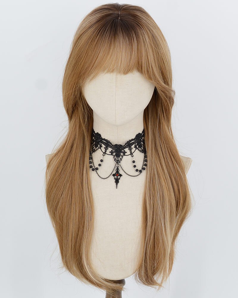 Ombre Blonde Brown Synthetic Wig HW852 — view 1