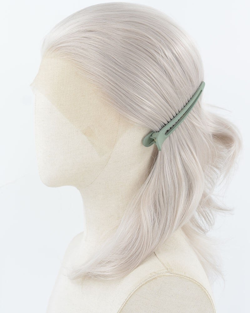 Grey Wavy Synthetic Lace Front Wig WW917 — view 4