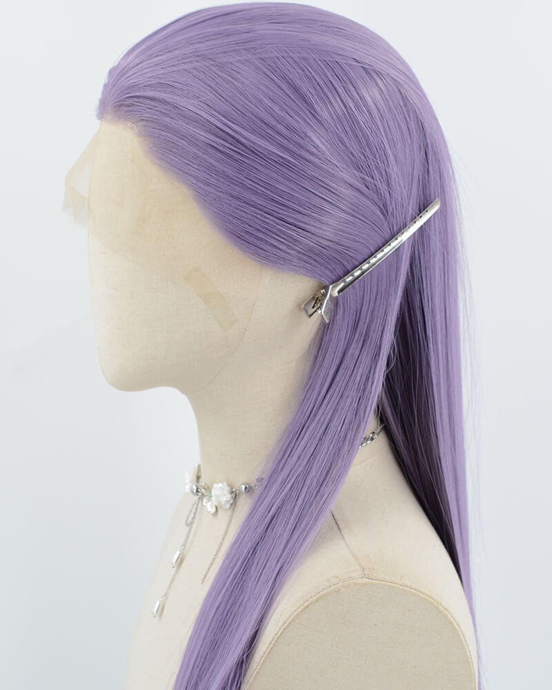 Purple Synthetic Lace Front Wig WW981 — view 4