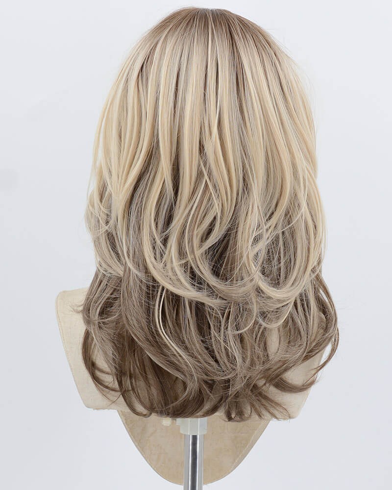 Blonde Ombre Brown Synthetic Wig HW784 — view 3