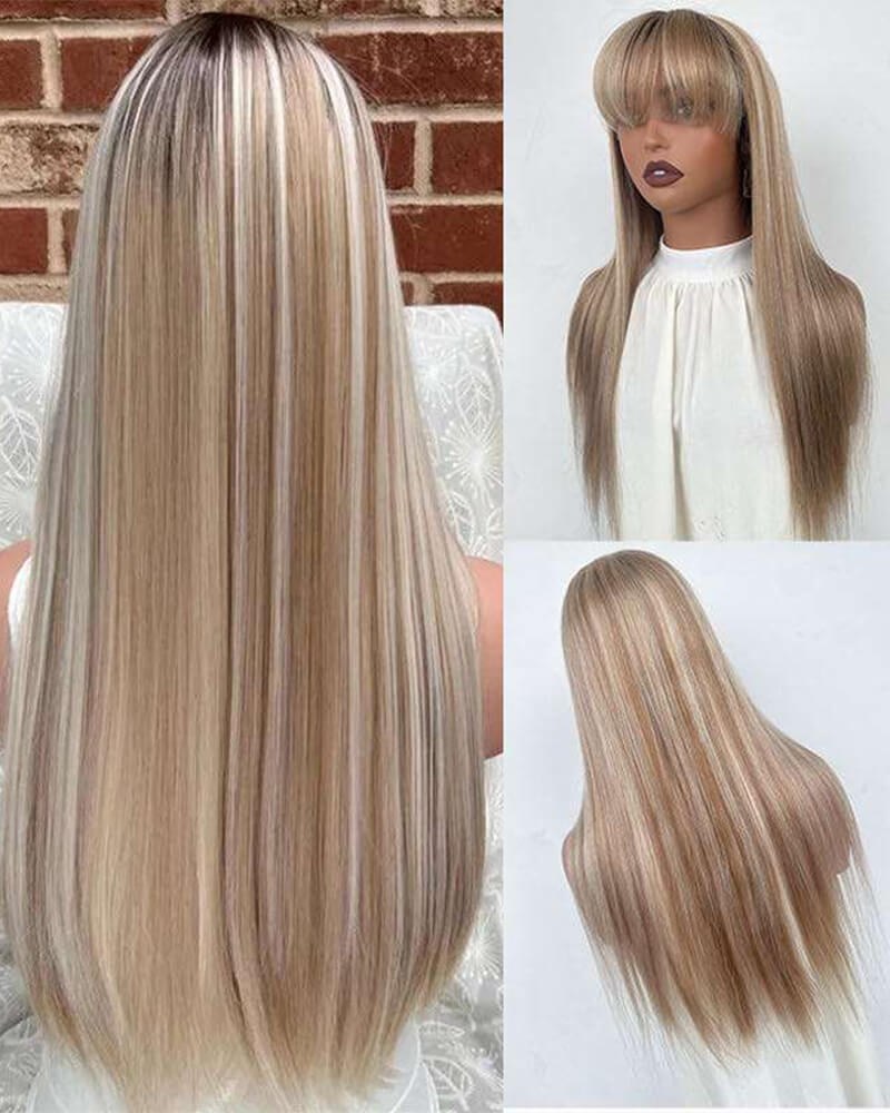 Highlights Blonde Human Hair Wig HT043 — view 1