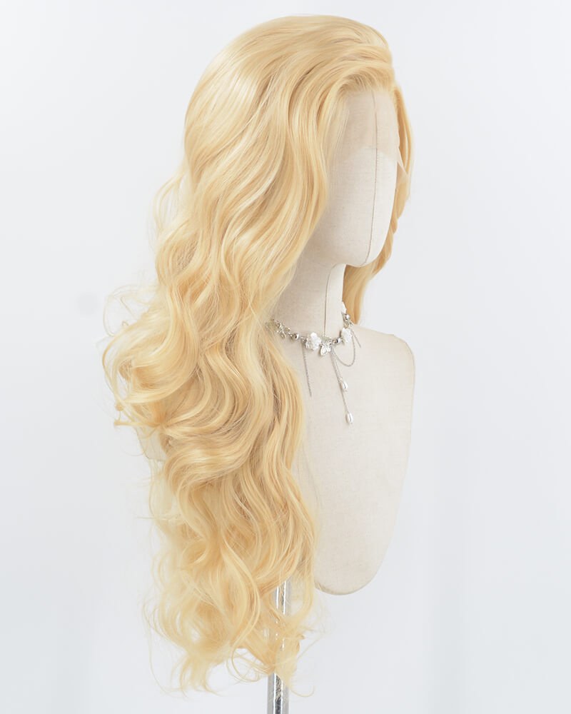 Blonde Wavy Synthetic Lace Front Wig WW910 — view 2