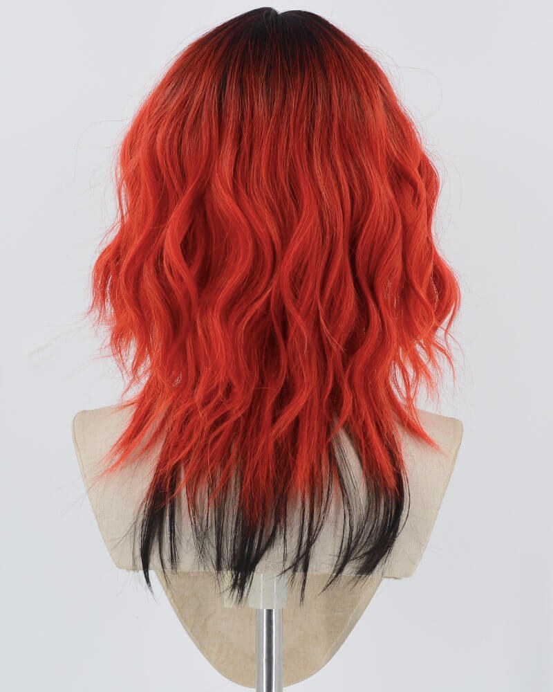 Black ombre Red Synthetic Wig HW638 — view 3