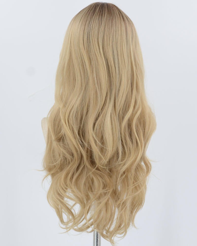 Ombre Blonde Wavy Synthetic Wig HW653 — view 3