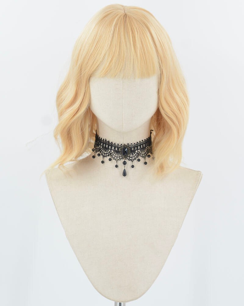Blonde Short Wavy Synthetic Wig HW761 — view 1