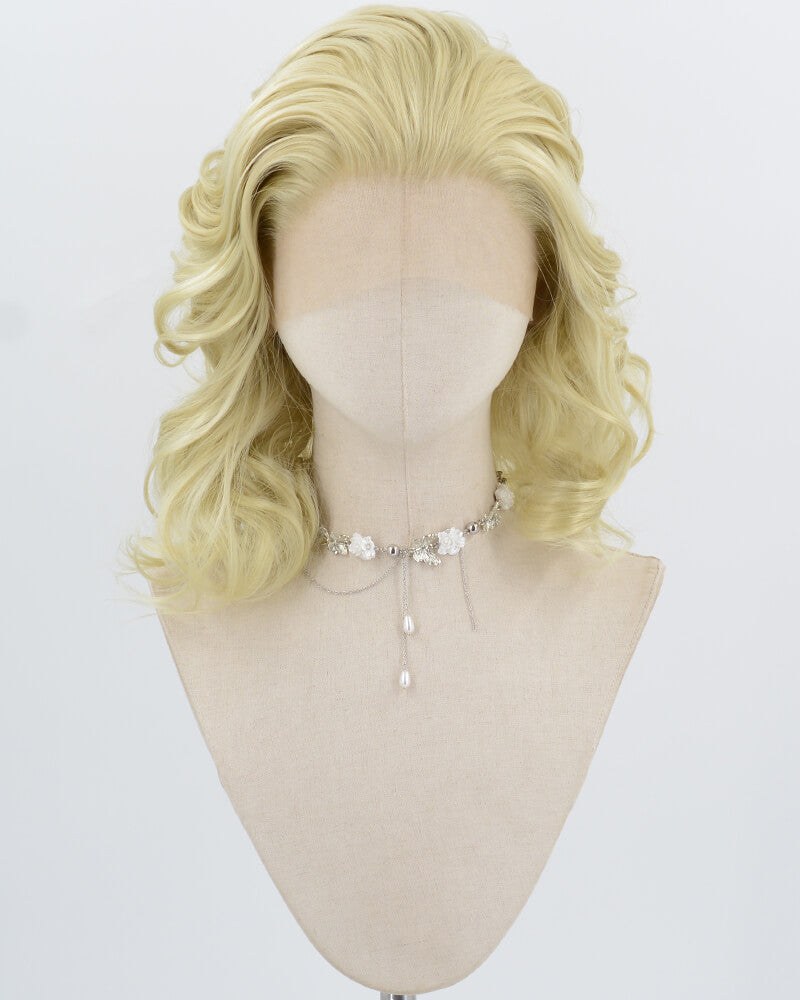 Blonde Wavy Synthetic Lace Front Wig WW999 — view 1