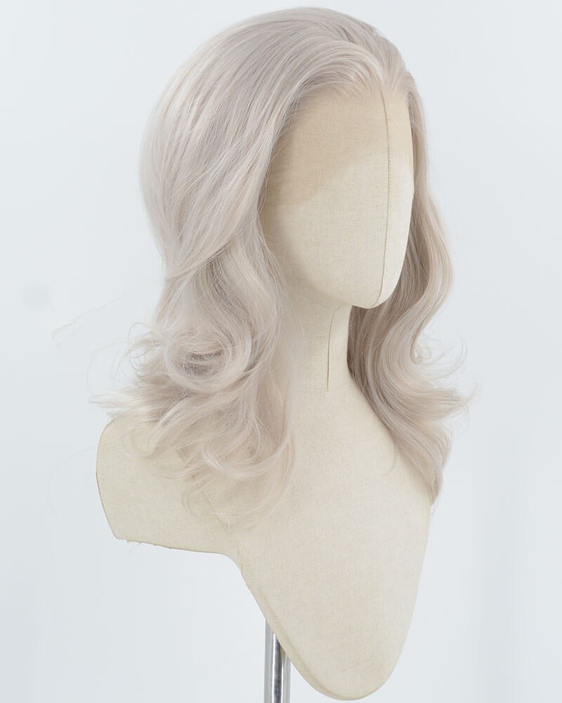 Grey Wavy Synthetic Lace Front Wig WW917 — view 2