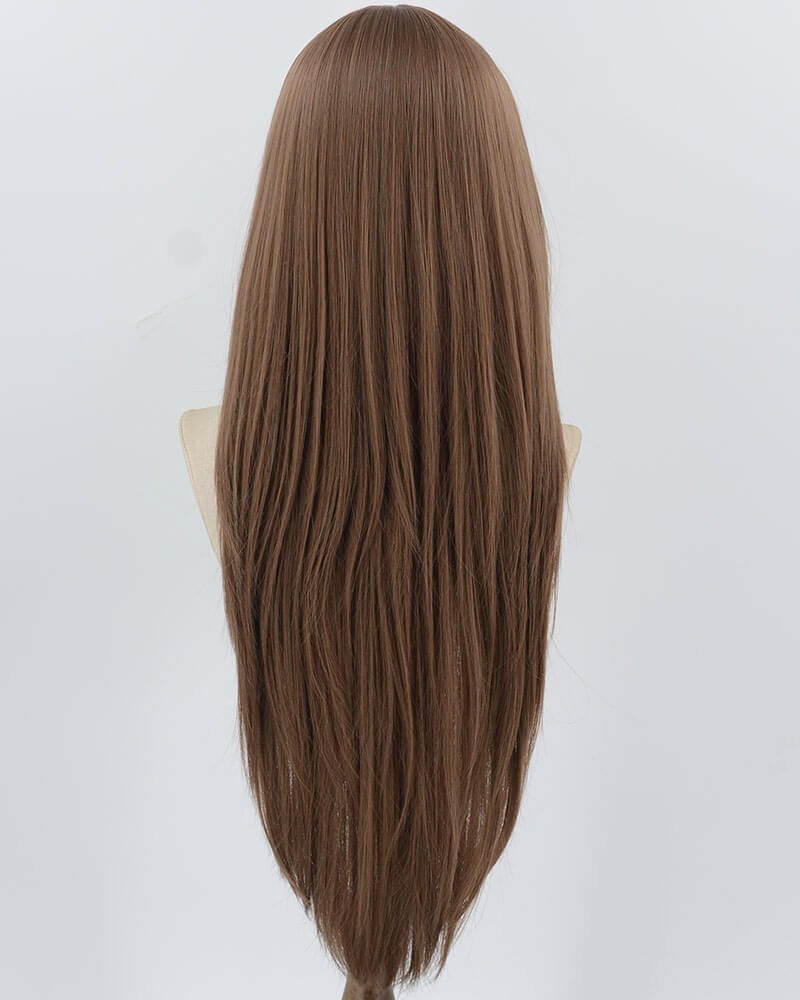 32inch Long Brown Synthetic Wig HW661 — view 3