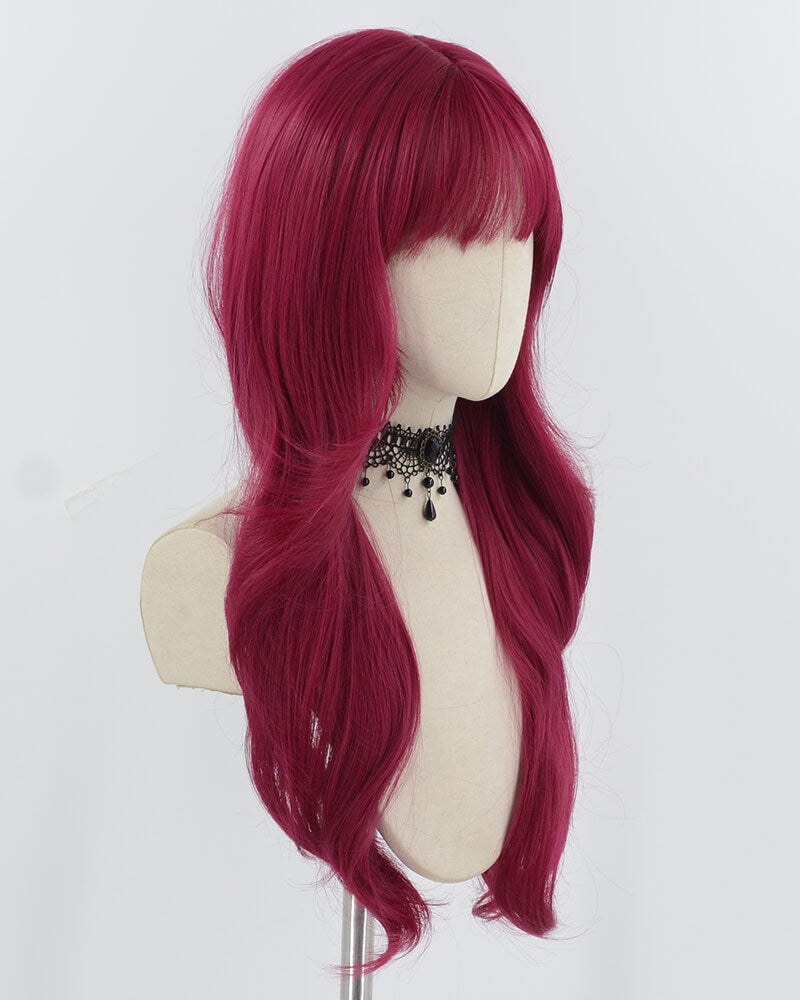 Purple Red Synthetic Wig HW735 — view 2