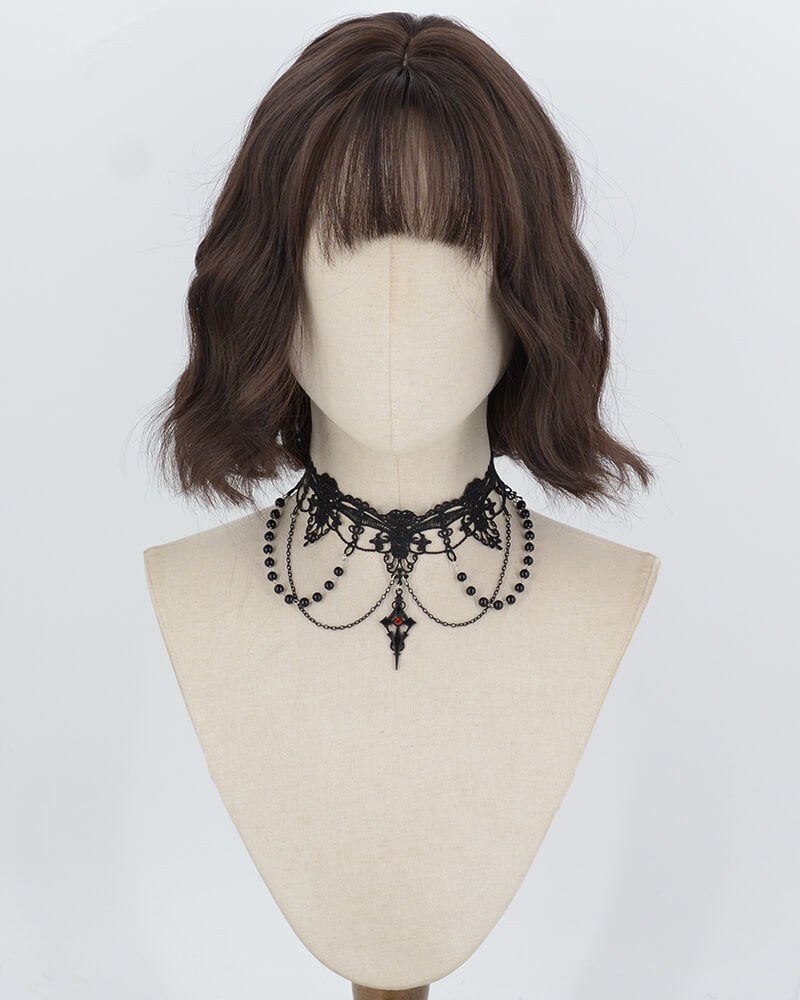 Natural Black Short Curly Synthetic Wig HW854 — view 1