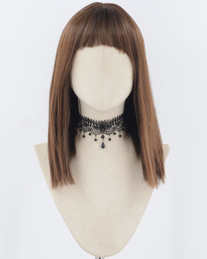 Black Brown Synthetic Wig HW683 — view 1