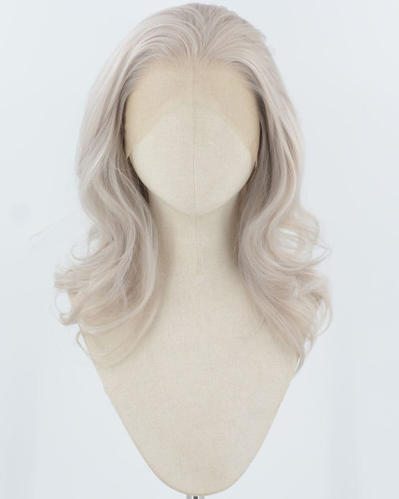 Grey Wavy Synthetic Lace Front Wig WW917 — view 1