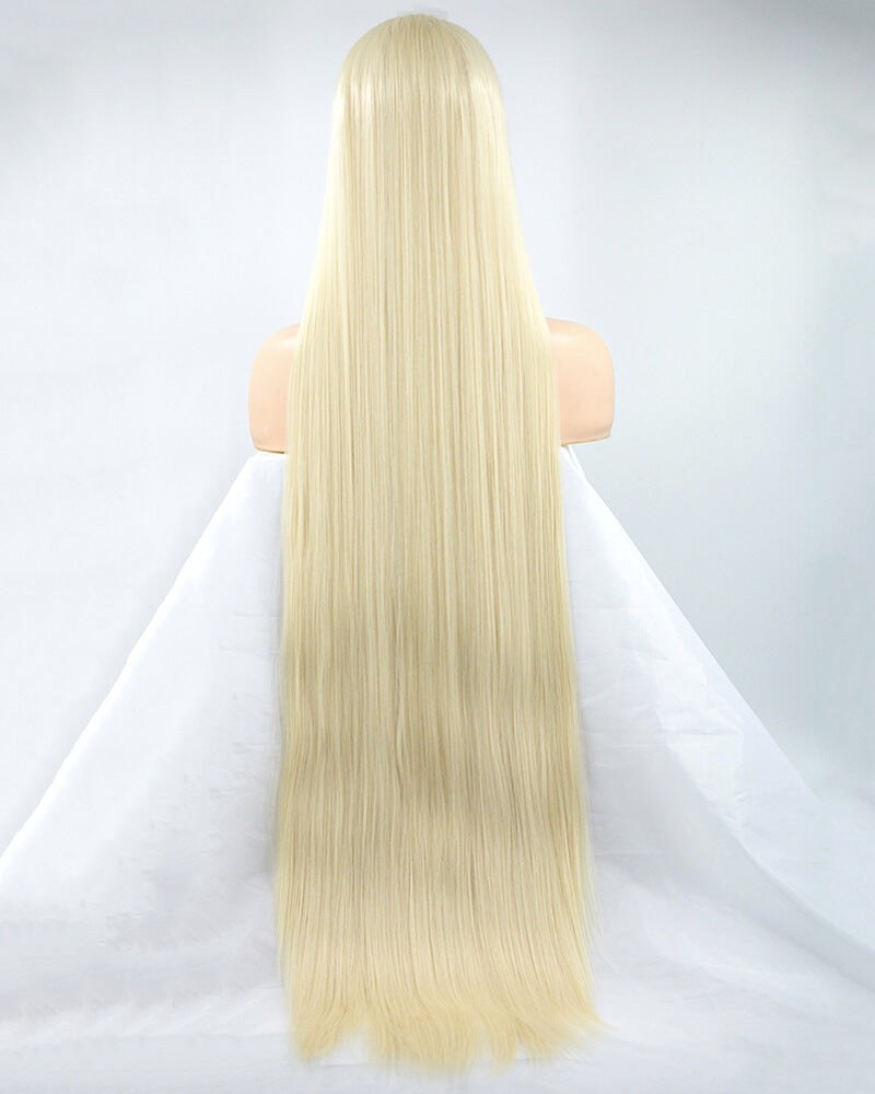 38 Inch Long Blonde Synthetic Lace Front Wig WW173 — view 4