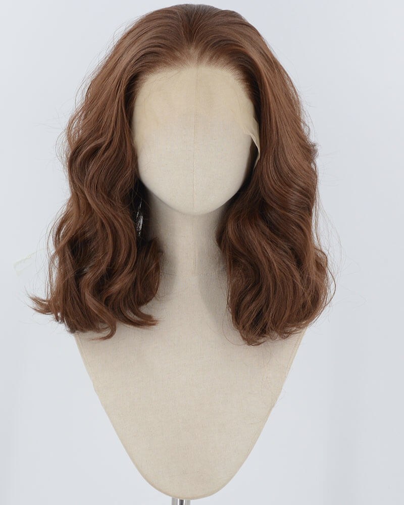 Brown Wavy Synthetic Lace Front Wig WW949 — view 1