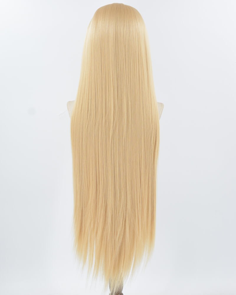 38 Inch Long Blonde Synthetic Lace Front Wig WW959 — view 3